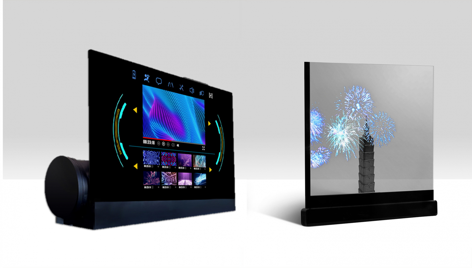 可卷式、折迭性、高透明